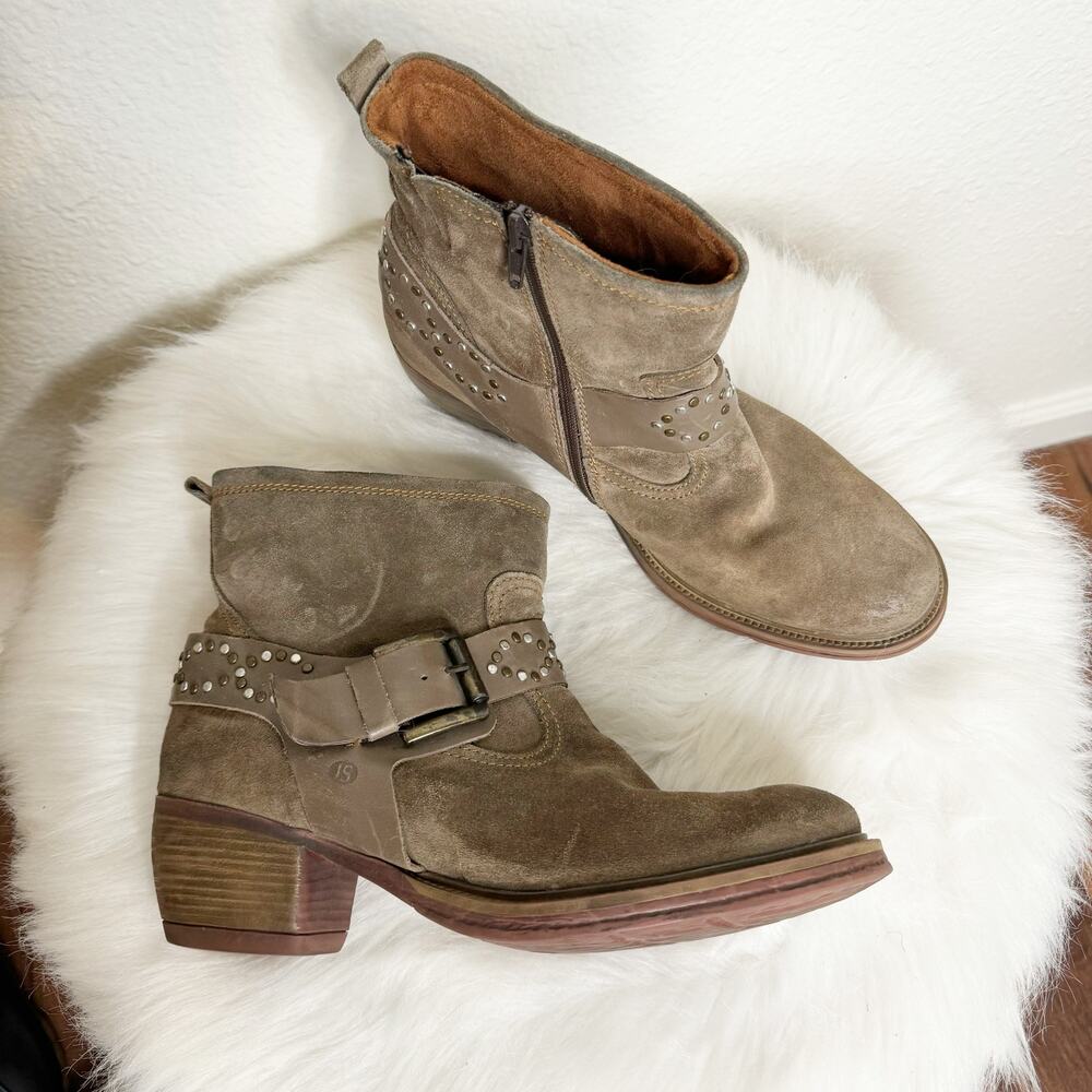 Josef Seibel Toni Studded Ankle Boot Suede Size 41
